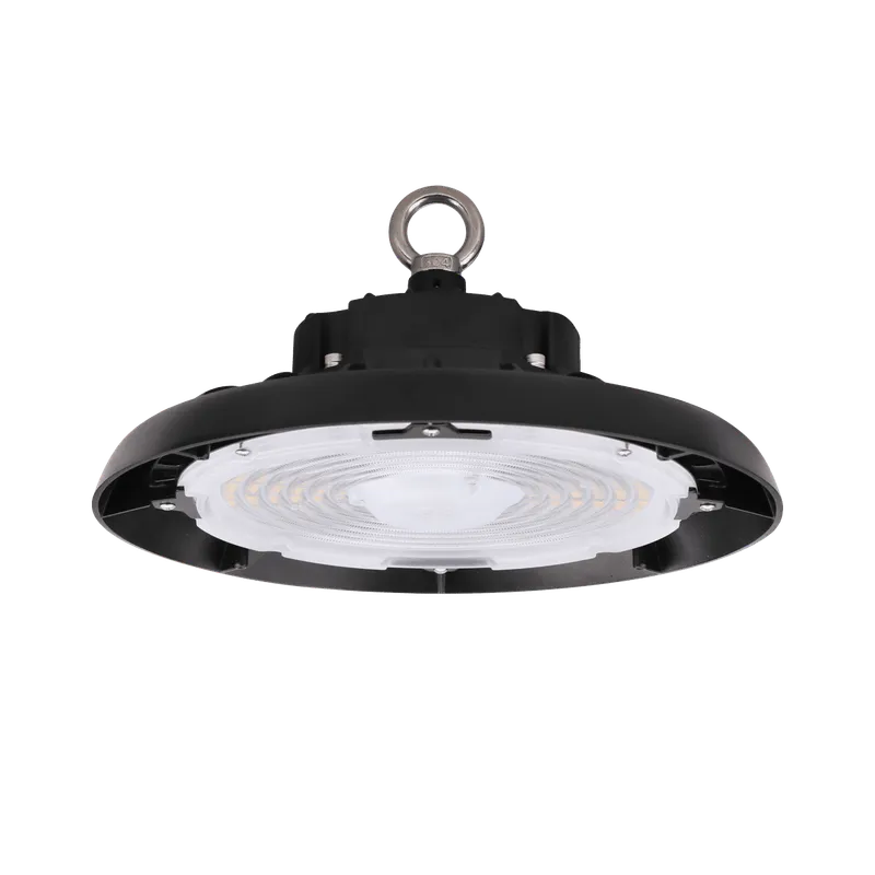 Round High Bay, 22,500 Lumen Max, Wattage and CCT Selectable, 120-277V, Black or White Finish — Warehouse Lighting LED High Bay Lights 150.0W 3500K