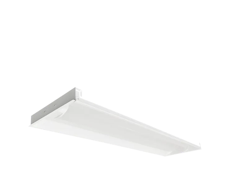 1x4 Volumetric Troffer, 4900 Lumen Max, Wattage and CCT Selectable, Dimmable, 120-347V — Warehouse Lighting LED Downlights 30.0W 3500K