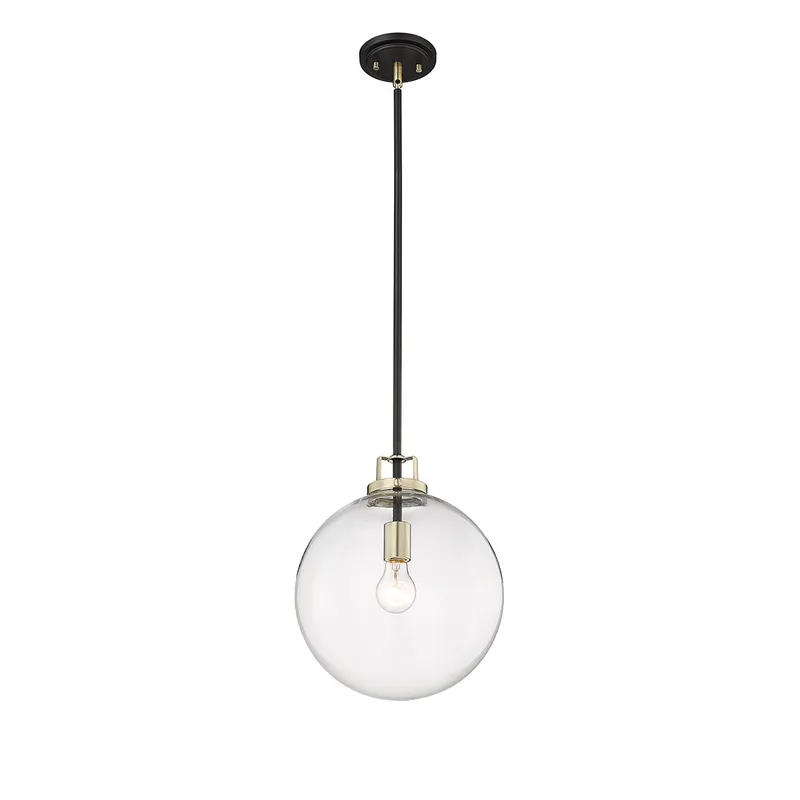 Pendant Light, Matte Black/Modern Gold Finish, Mellrosa Collection — Warehouse Lighting LED Landscape Lights 60.0W 