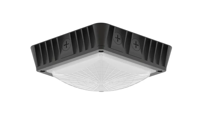LED Mini Canopy Light, 5490 Lumen Max, Wattage and CCT Selectable, 120-277V, Bronze — Warehouse Lighting LED Area Lights 100.0W 3000K