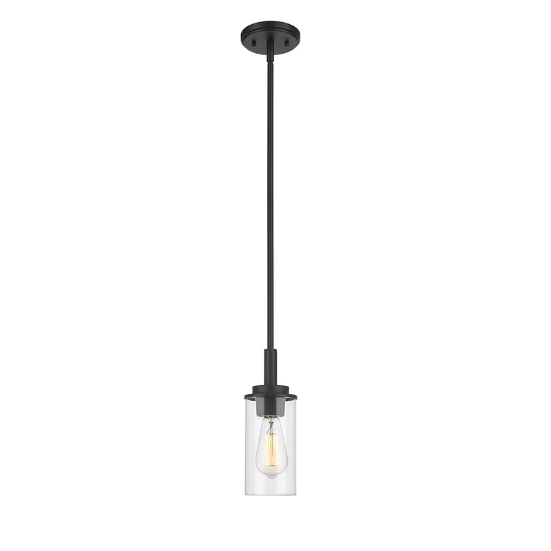 Mini-Pendant Light, Matte Black Finish, Janna Collection — Warehouse Lighting LED Landscape Lights 60.0W 