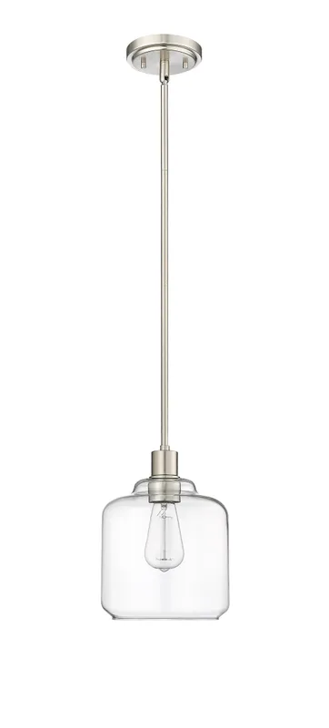 Mini-Pendant Light, Brushed Nickel, Matte Black, Modern Gold Finish, Asheville Collection — Warehouse Lighting LED Landscape Lights 60.0W 