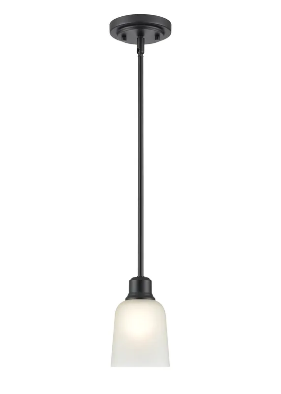 Mini-Pendant Light, Matte Black Finish, Amberle Collection — Warehouse Lighting LED Landscape Lights 60.0W 