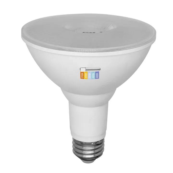 6PK PAR Series: 5-CCT LED Bulb, PAR30 75W Equivalent, 10W, 120V — Warehouse Lighting LED Temporary & Work Lights 75.0W 2700K