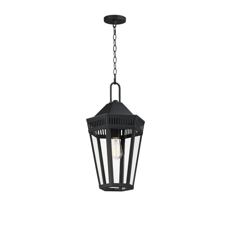 Oxford Outdoor 1-Light Pendant, Black — Warehouse Lighting LED Landscape Lights 60.0W 