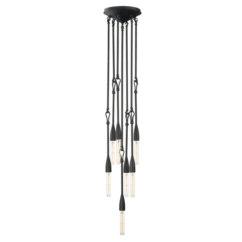 Pioneer 7-Light Pendant, Anthracite — Warehouse Lighting LED Landscape Lights 450.0W 