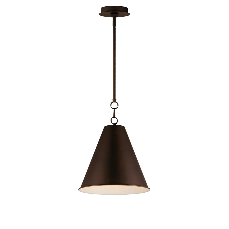 Veritas 12" 1-Light Pendant, Chestnut Bronze — Warehouse Lighting LED Landscape Lights 60.0W 