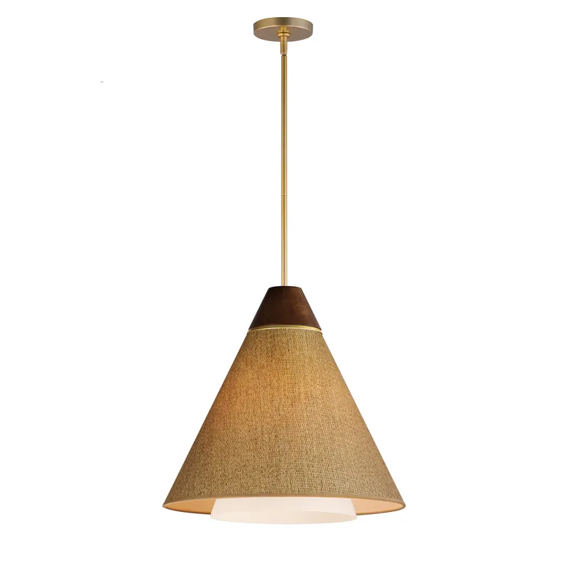 Sumatra 20" Pendant, Natural Aged Brass — Warehouse Lighting LED Landscape Lights 60.0W 