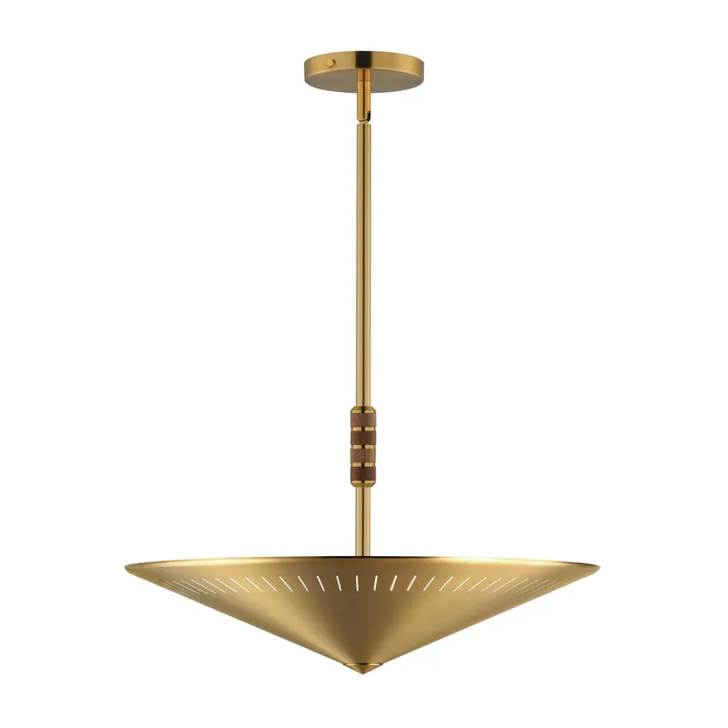 Helsinki 20" Pendant, Natural Aged Brass — Warehouse Lighting LED Landscape Lights 200.0W 
