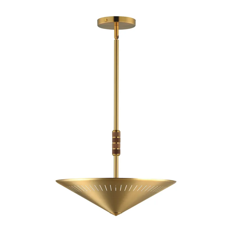 Helsinki 16" Pendant, Natural Aged Brass — Warehouse Lighting LED Landscape Lights 150.0W 