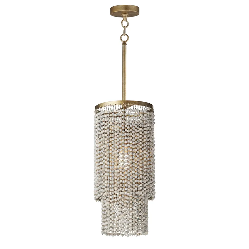 Fontaine 1-Light Pendant, Golden Silver — Warehouse Lighting LED Landscape Lights 60.0W 