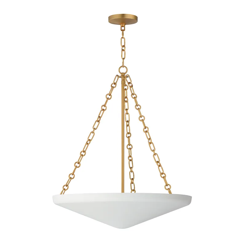 Artemis 6-Light Pendant, Natural Aged Brass — Warehouse Lighting LED Landscape Lights 400.0W 