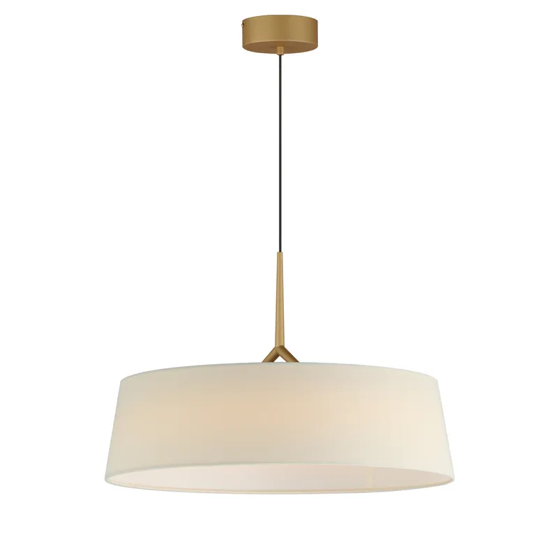 Paramount 21" LED Pendant, Natural Aged Brass or Black — Warehouse Lighting LED Landscape Lights 40.0W 3000K
