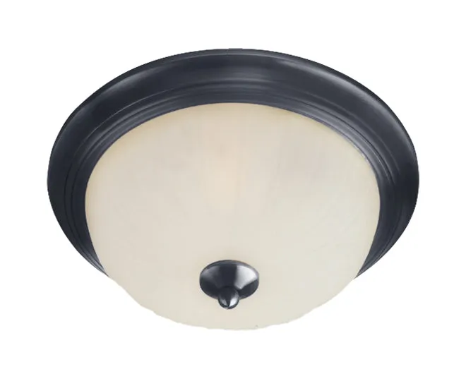 Essentials 3-Light Flush Mount Ceiling Light, Black Finish — Warehouse Lighting LED Post Top Lights 200.0W 