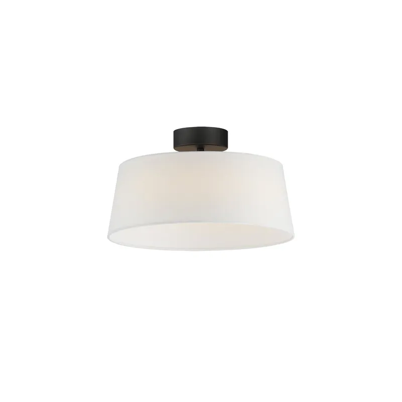 Paramount 16" LED Flush Mount Ceiling Light, Black — Warehouse Lighting LED Post Top Lights 20.0W 3000K