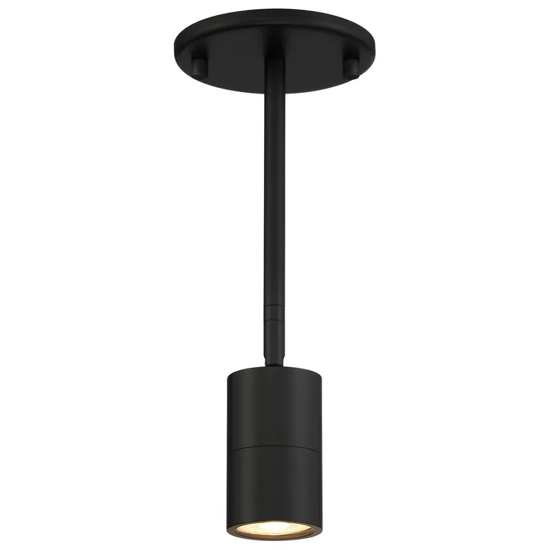 1 Light LED Wall Or Ceiling Spotlight, 6W, 120V, Matte Black Finish, Cafe Dual Mount Collection — Warehouse Lighting LED Landscape Lights 6.0W 3000K