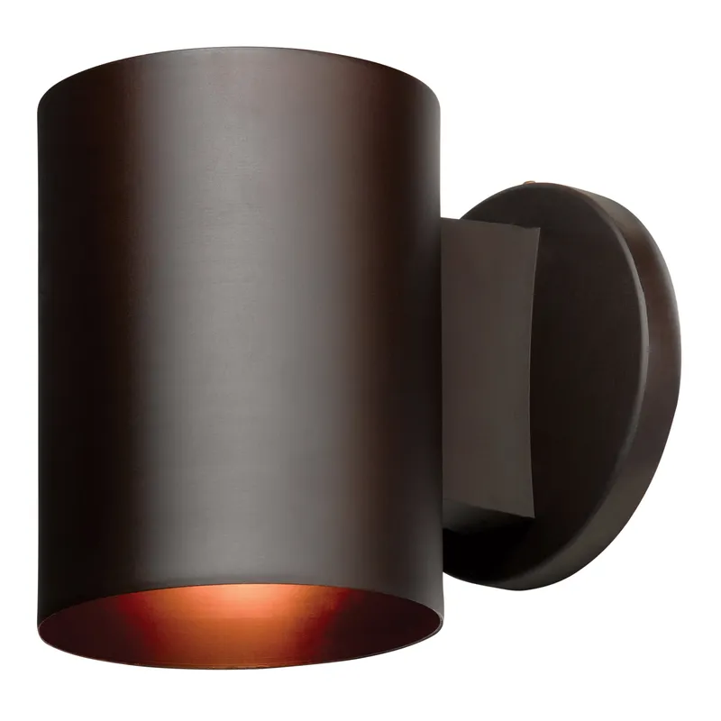 1 Light Outdoor Wall Mount, 60W, 120V, Bronze Finish, Poseidon Collection — Warehouse Lighting LED Wall Lights 60.0W 