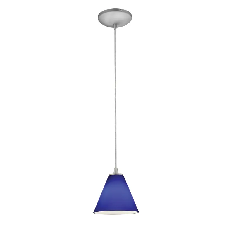 LED Pendant Light, 10W, 120V, Brushed Steel Finish, Martini Collection — Warehouse Lighting LED Landscape Lights 10.0W 3000K