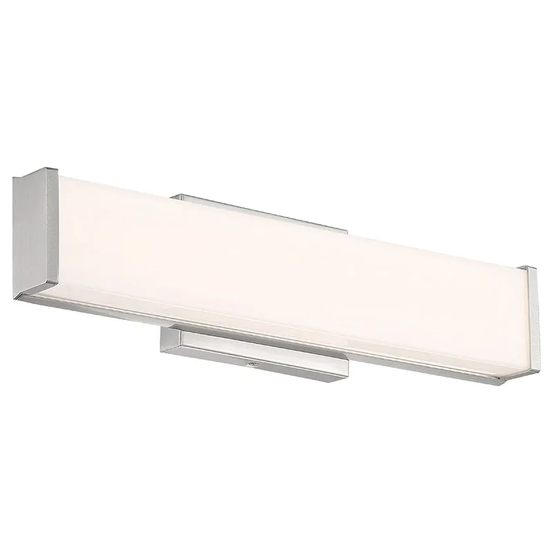 LED Vanity Light, 20W, 120V, Brushed Steel Finish, Citi Collection — Warehouse Lighting LED Wall Lights 20.0W 3000K
