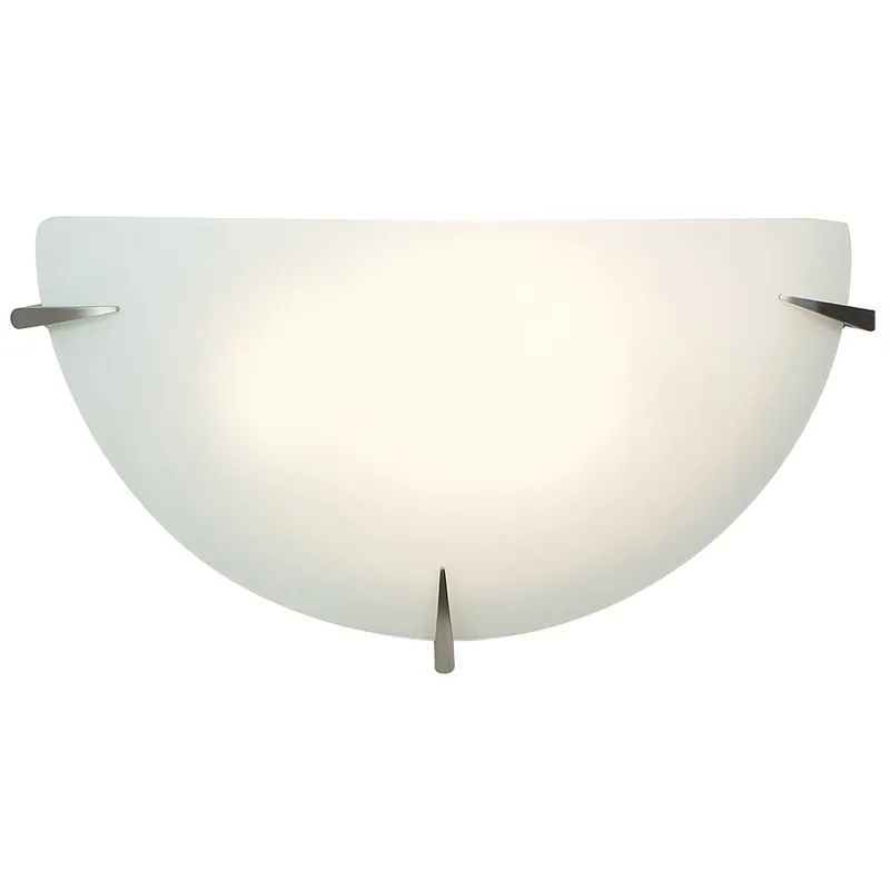 1 Light LED Wall Sconce, 800 Lumens, 10W, Brushed Steel Finish, 120V,  Zenon Collection — Warehouse Lighting LED Wall Lights 10.0W 3000K