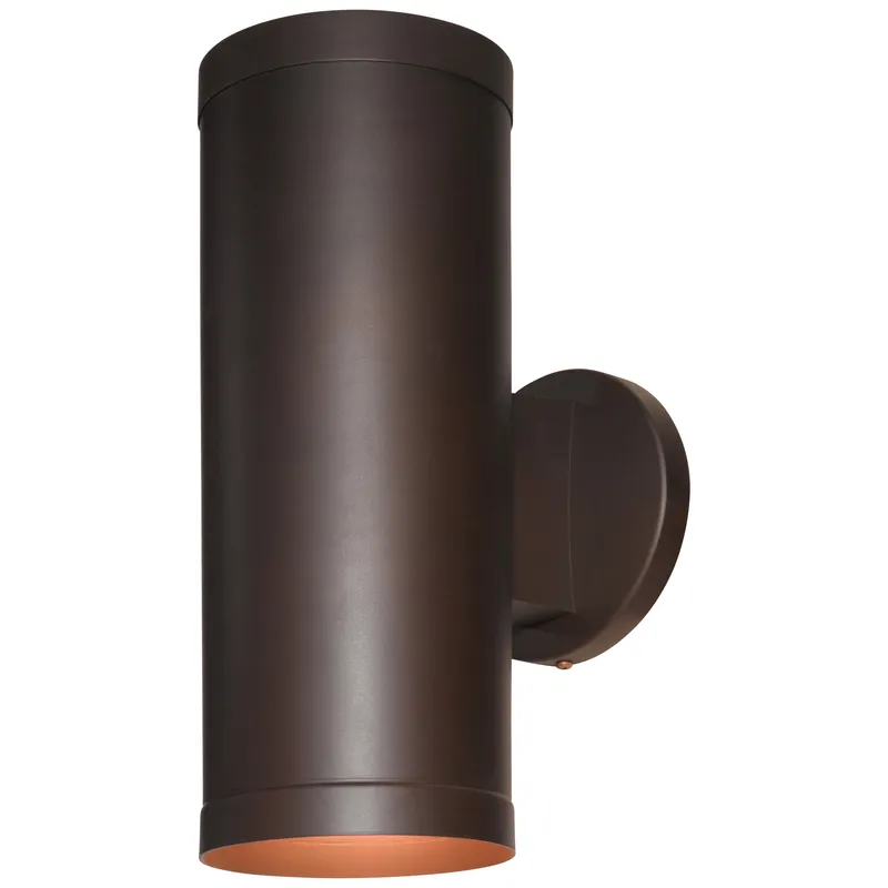 Bi-Directional Outdoor Wall Mount, 120W, Bronze Finish, 120V, Poseidon Dual Collection — Warehouse Lighting LED Wall Lights 120.0W 