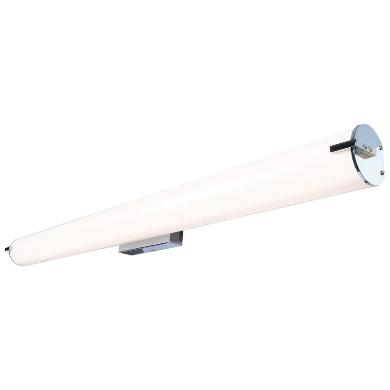 LED Vanity Light, 2800 Lumens, 35W, 3000K, 120V, Chrome Finish, Tube Collection — Warehouse Lighting LED Wall Lights 35.0W 3000K