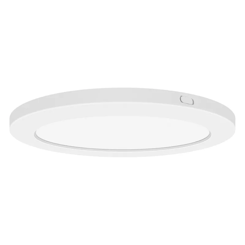 LED Flush Mount Ceiling Light, 1920 Lumens, 24W, 3000K, 120V, White Finish, ModPLUS Collection — Warehouse Lighting LED Post Top Lights 24.0W 3000K
