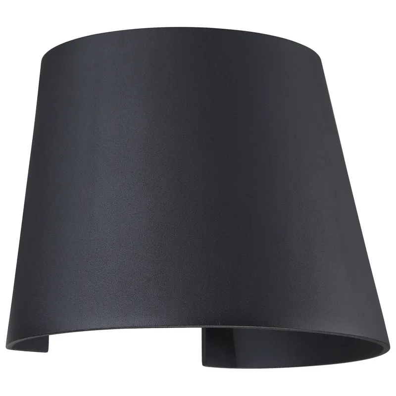 Bi-Directional Outdoor LED Wall Light, 480 Lumens, 6W, 3000K, 120V, Black Finish, Cone Collection — Warehouse Lighting LED Wall Lights 6.0W 3000K
