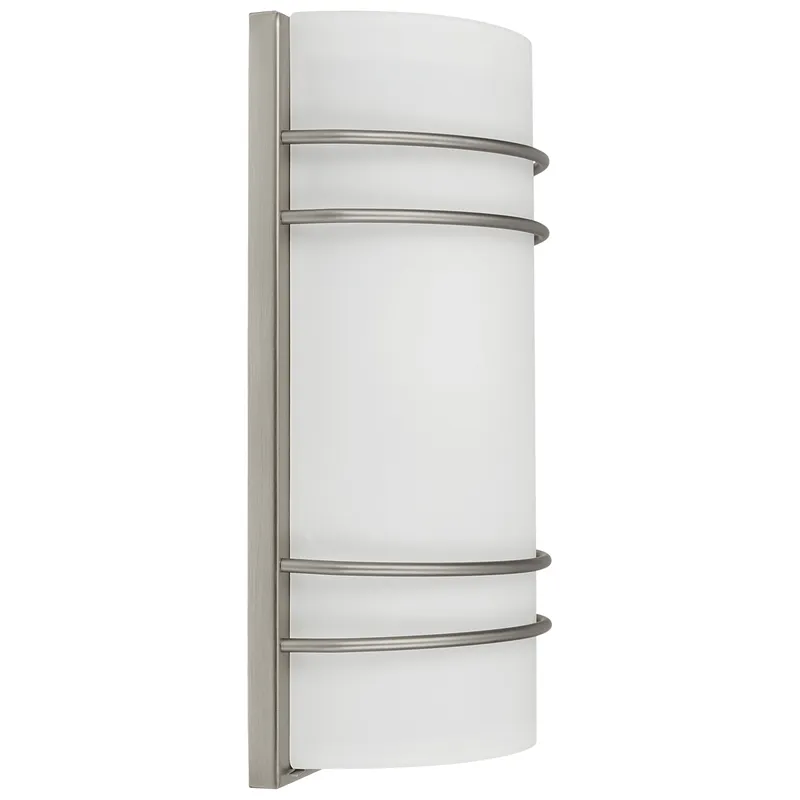 2 Light Wall Sconce, 120W, 120V, Brushed Steel Finish, Cassi Collection — Warehouse Lighting LED Wall Lights 120.0W 