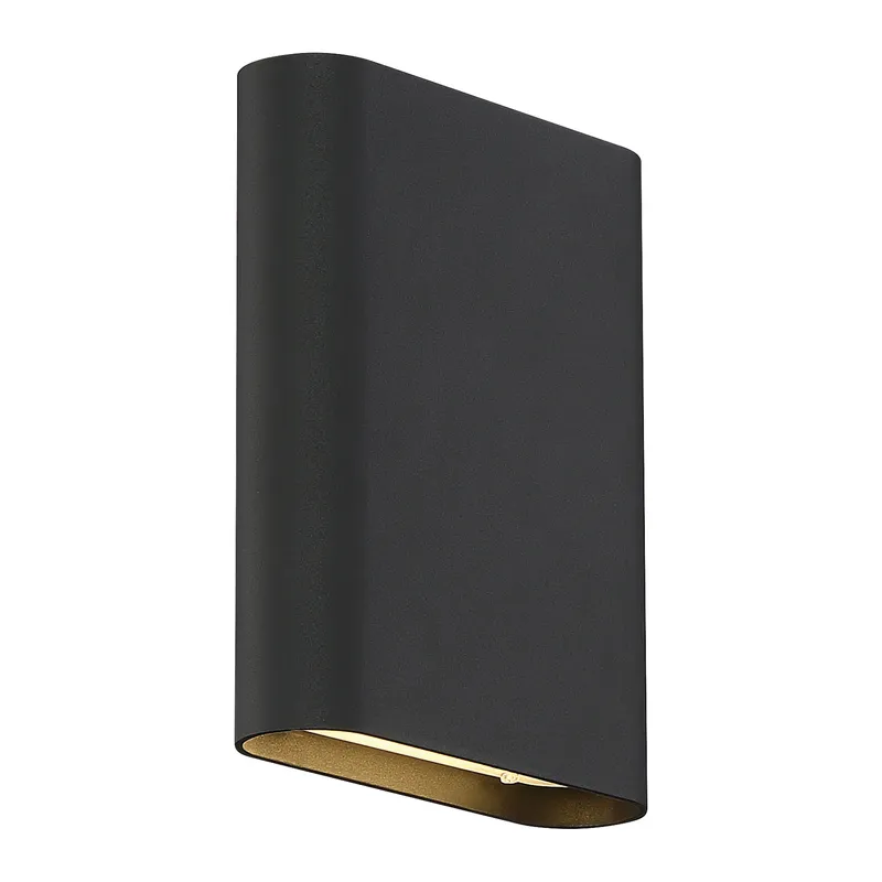 Dual Voltage LED Wall Sconce, 1000 Lumens, 40W, 3000K, 120V, Black Finish, Lux Collection — Warehouse Lighting LED Wall Lights 40.0W 3000K