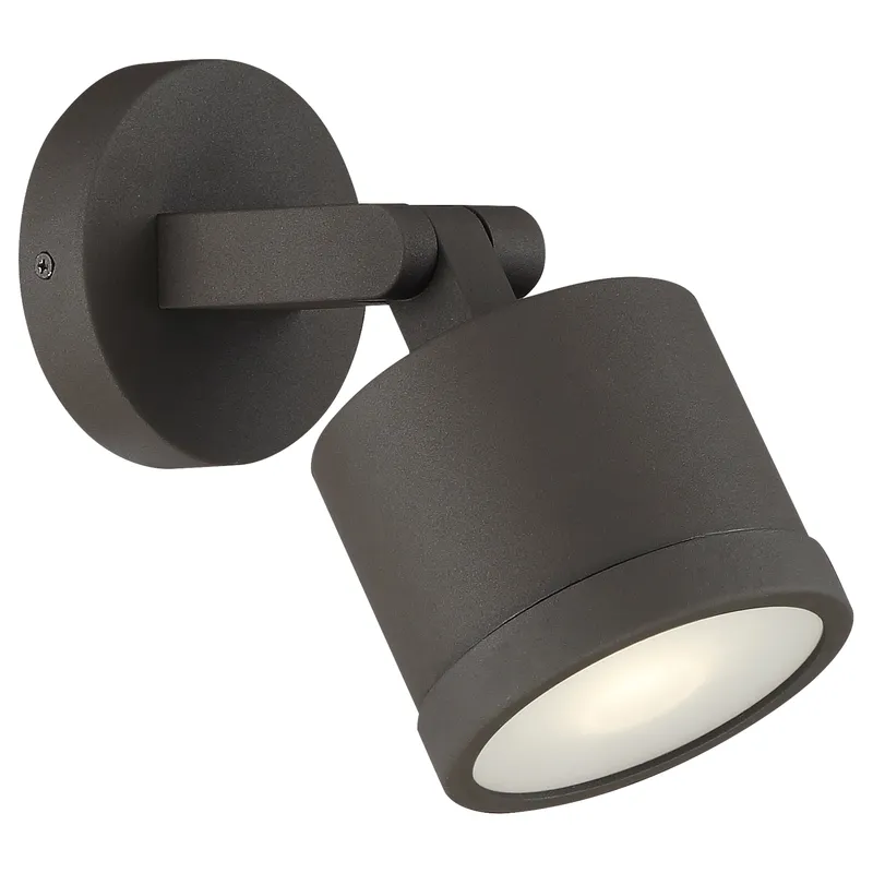 Outdoor Adjustable LED Spotlight, 500 Lumens, 6W, 3000K, 120V, Bronze Finish — Warehouse Lighting LED Wall Lights 6.0W 3000K
