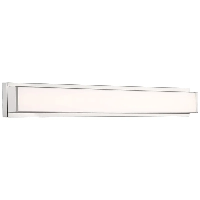 LED Vanity Light, 1750 Lumens, 25W, 3000K, 120V, Brushed Steel, Citi II Collection — Warehouse Lighting LED Wall Lights 25.0W 3000K