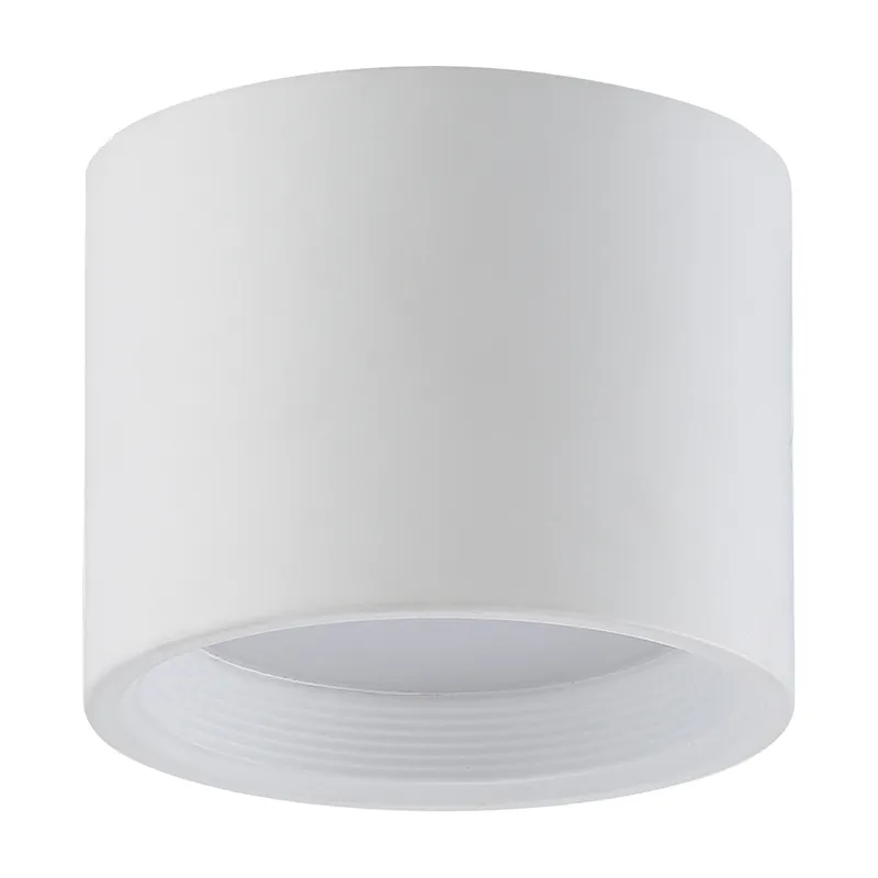 Dual Voltage LED Flush Mount Ceiling Light, 1200 Lumens, 15W, 3000K,  120-277V, White, Reel Collection — Warehouse Lighting LED Post Top Lights 15.0W 3000K