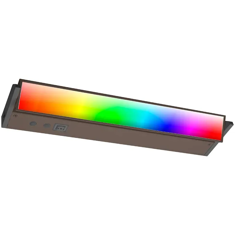 40in RGBW Under Cabinet Light, 20W, CCT Selectable, 120V, Bronze or White Finish — Warehouse Lighting LED Linear Lights 20.0W 3000K