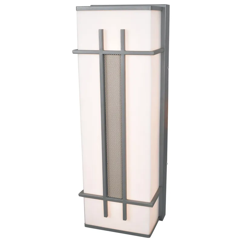 Outdoor LED Wall Light, 3326 Lumens, 30W, 3000K, 120V, Satin, Tuxedo Collection — Warehouse Lighting LED Wall Lights 30.0W 3000K