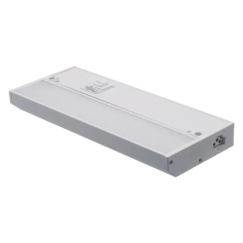 9in Builder Series Under Cabinet Light, 3W, CCT Selectable, Hardwire, 120V, White — Warehouse Lighting LED Linear Lights 3.0W 2700K