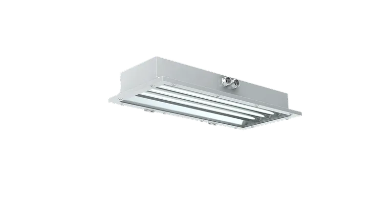 LED Hazardous Location Paint Booth Light, Class 1 Division 2, 5600 Lumens, 40W, 5000K, 100-277V — Warehouse Lighting LED Area Lights 40.0W 5000K