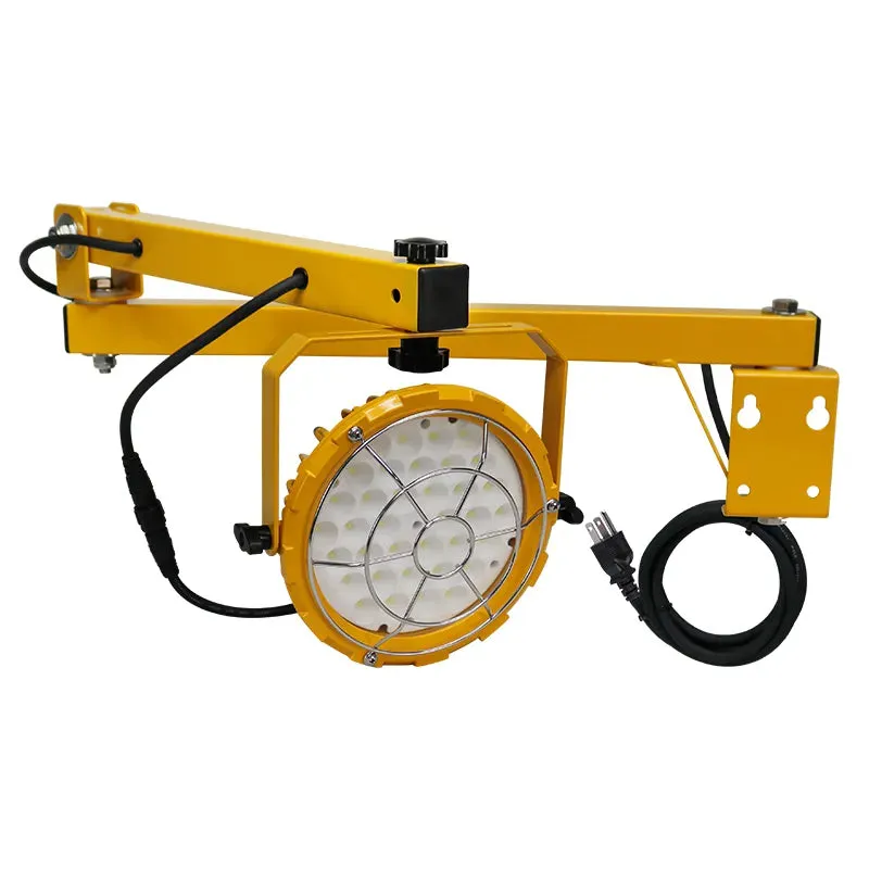 Round Loading Dock Light, 6600 Lumens, 60W, 6000K, with 1FT WP Connection Cord — Warehouse Lighting LED Bulbs & Lamps 60.0W 6000K