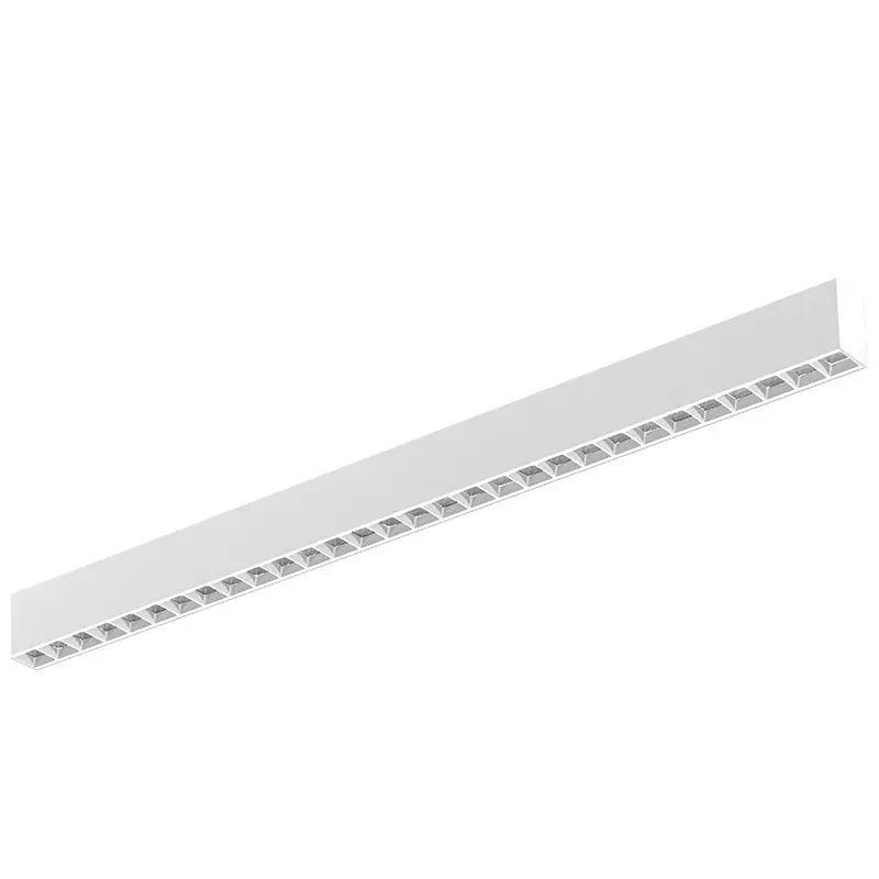 6FT Architectural 2" Optic & Combined-Distribution Linear Lights, 6000 Lumen Max, Wattage and CCT Selectable, 120-277V, White Finish — Warehouse Lighting LED Linear Lights 40.0W 3000K