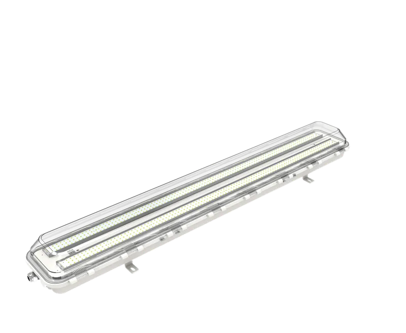 4FT LED Linear Explosion Proof Light, Class 1 Division 2, 7000 Lumens, 50W, 5000K, Beam Angle 120 degree, 100-277V, R Series — Warehouse Lighting LED Linear Lights 50.0W 5000K
