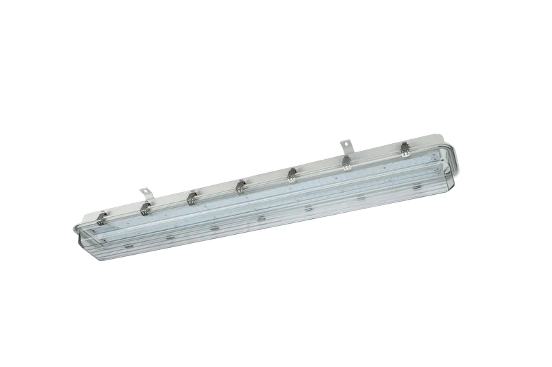 4FT LED Linear Explosion Proof Light, Class 1 Division 2, 8400 Lumens, 60W, 5000K, Beam Angle 120 degree, 100-277V — Warehouse Lighting LED Linear Lights 60.0W 5000K