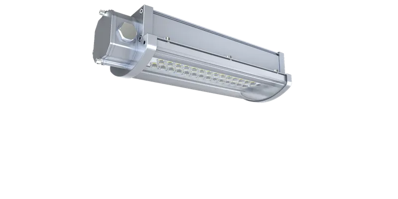 2FT LED Linear Explosion Proof Light, Class 1 Division 2, 40W, 5600 Lumens, 5000K, 120° Beam Angle, 100-277V — Warehouse Lighting LED Linear Lights 40.0W 5000K
