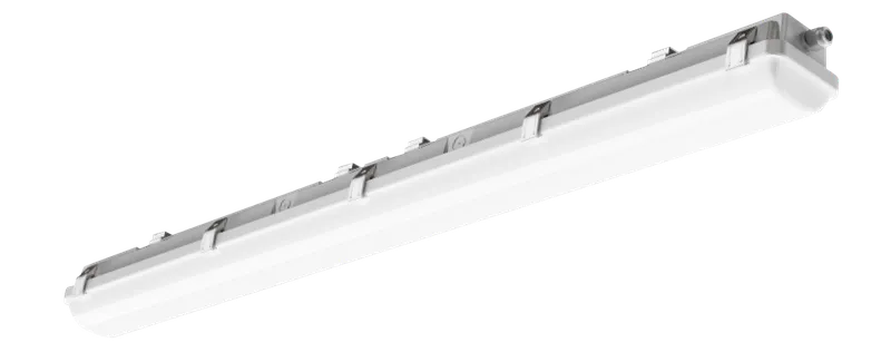 4FT LED Vapor Tight Fixture, 7,500 Lumen Max, CCT and Wattage Selectable, 120-277V — Warehouse Lighting LED Linear Lights  