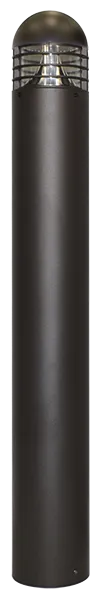 LED 6" Round Top Bollard, 1252 Lumens, Wattage and CCT Selectable, 120-347V, Bronze Finish — Warehouse Lighting LED Bollards & Pathway Lights 20.0W 3000K