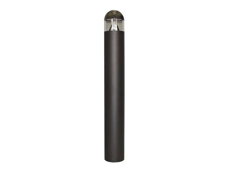 LED 6" Round Top Bollard, 3997 Lumens, Wattage and CCT Selectable, 120-347V, Bronze Finish — Warehouse Lighting LED Bollards & Pathway Lights 10.0W 3000K