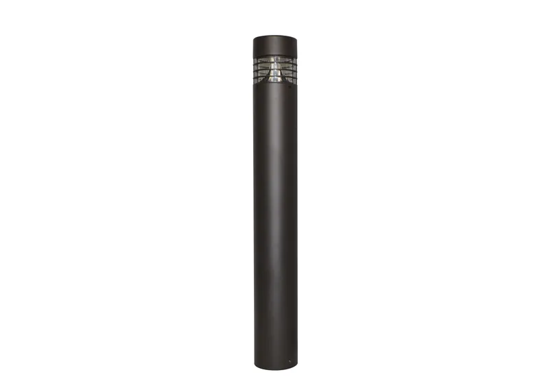 LED 6" Flat Top Bollard, 1252 Lumens, Wattage and CCT Selectable, 120-347V, Bronze Finish — Warehouse Lighting LED Bollards & Pathway Lights 10.0W 3000K