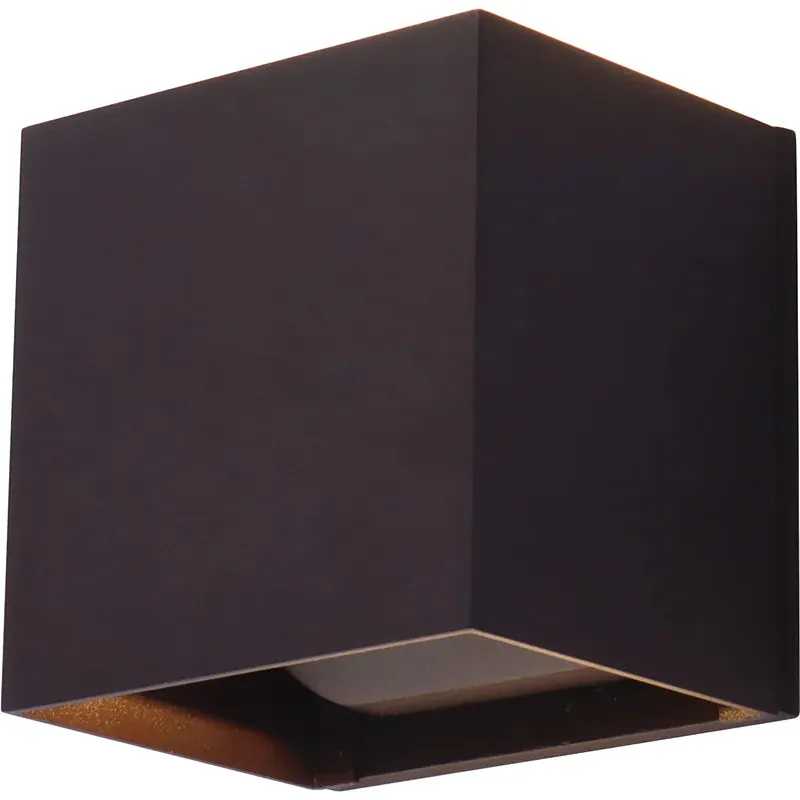 Wall Cube Light with Adjustable Beam Angle Up/Down Lights, 15W, CCT Selectable, 120-277V, Bronze or Black Finish — Warehouse Lighting LED Wall Lights 15.0W 