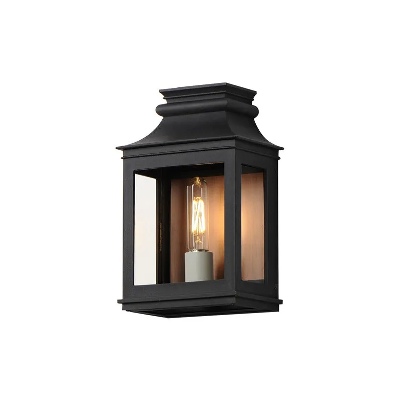 Savannah VX Small Outdoor Sconce, Antique Copper / Black Oxide or Black Oxide — Warehouse Lighting LED Wall Lights 60.0W 