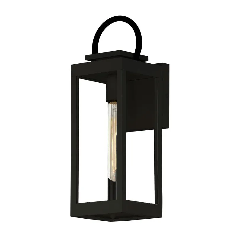 Nassau VX 1-Light Medium Outdoor Wall Lantern, Black or White / Black — Warehouse Lighting LED Wall Lights 60.0W 