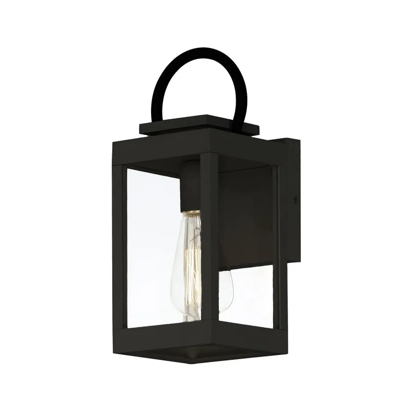 Nassau VX 1-Light Outdoor Wall Lantern, Black or White / Black — Warehouse Lighting LED Wall Lights 60.0W 